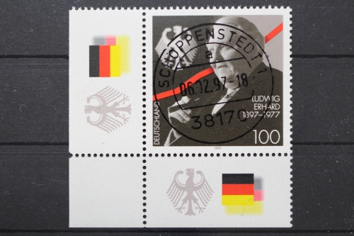 Deutschland (BRD), MiNr. 1904, Ecke li. unten, zentrischer Stempel, EST