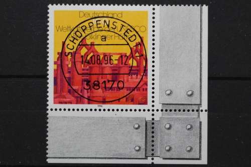 Deutschland (BRD), MiNr. 1875, Ecke re. unten, zentrischer Stempel, EST