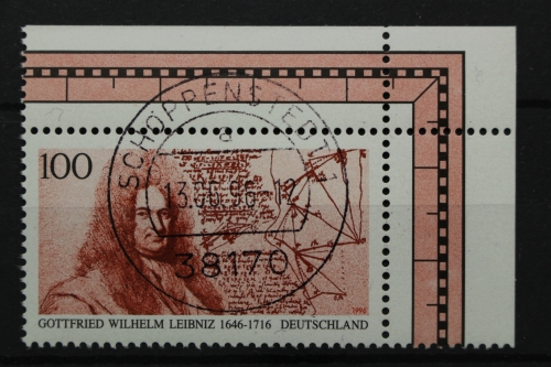 Deutschland (BRD), MiNr. 1865, Ecke re. oben, zentrischer Stempel, EST