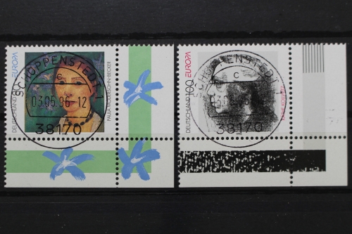 Deutschland, MiNr. 1854-1855, Ecken re. unten, zentrische Stempel, EST