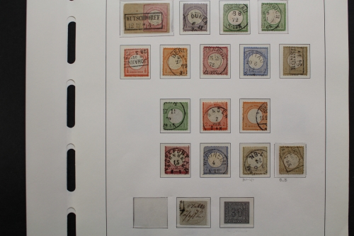 Deutsches Reich Brustschilde 1872-1874, gute Sammlung
