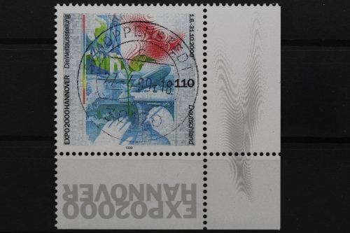 Deutschland (BRD), MiNr. 2042, Ecke re. unten, zentrischer Stempel, EST