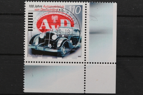 Deutschland (BRD), MiNr. 2043, Ecke re. unten, zentrischer Stempel, EST