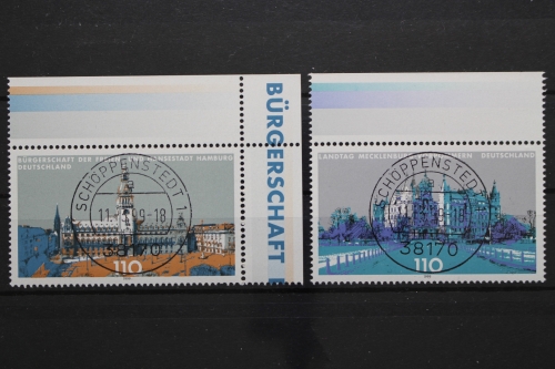 Deutschland, MiNr. 2036-2037, zentrische Stempel, EST