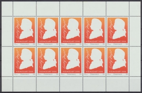 Österreich, MiNr. 2572 Kleinbogen, postfrisch