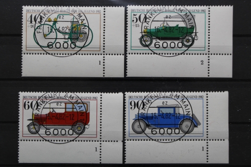 Berlin, MiNr. 660-663, Ecken re. unten, FN 1 bzw. 2, EST