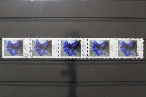 Deutschland (BRD), MiNr. 2877, Fünferstreifen ZN 60, gestempelt