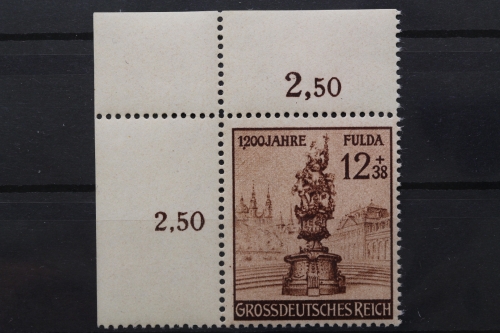 Deutsches Reich, MiNr. 886 PLF I, Ecke links oben, postfrisch