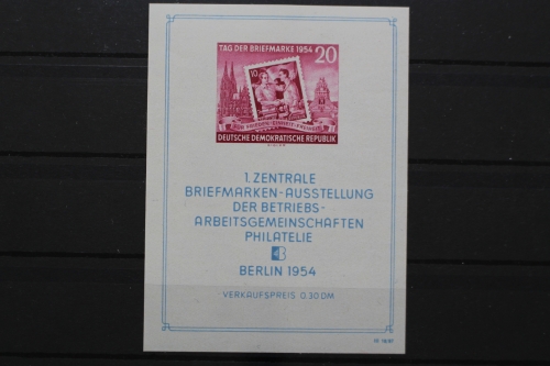 DDR, MiNr. Block 10 PF III, postfrisch