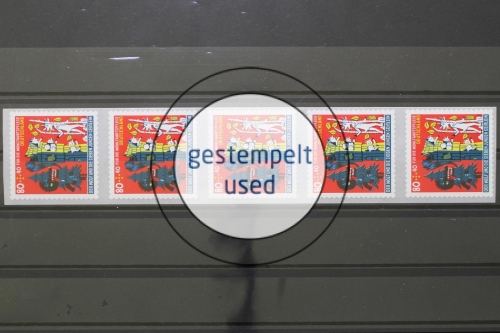 Deutschland (BRD), MiNr. 3526 sk Rolle, 5er Streifen, gestempelt