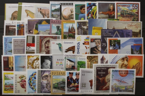 Österreich, MiNr. 2847-2904, Jahrgang 2010, postfrisch