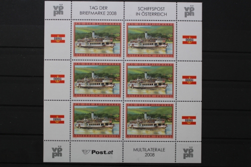 Österreich, MiNr. 2767, Kleinbogen, Schiffe, postfrisch