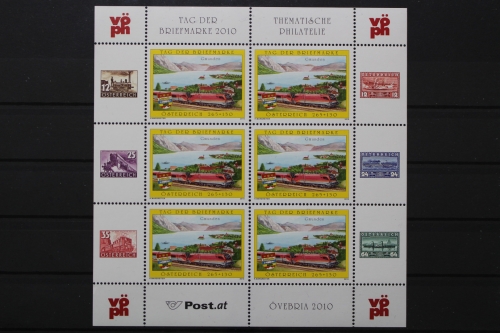 Österreich, MiNr. 2887, Kleinbogen, Eisenbahn, postfrisch
