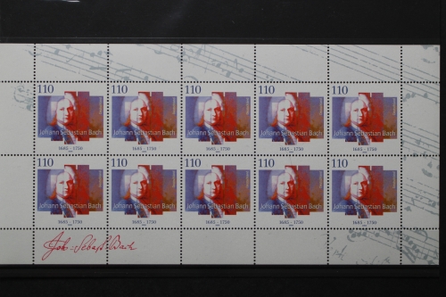 Deutschland (BRD), MiNr. 2126, Kleinbogen, postfrisch