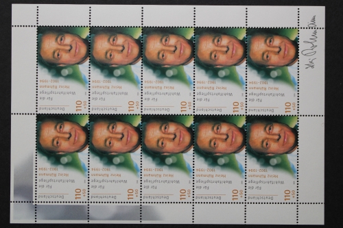 Deutschland (BRD), MiNr. 2146, Kleinbogen, postfrisch