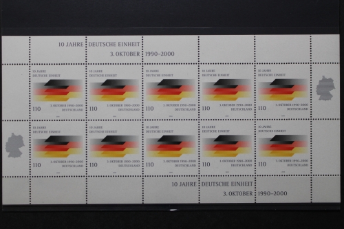 Deutschland (BRD), MiNr. 2142, Kleinbogen, postfrisch