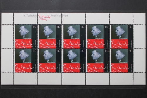 Deutschland (BRD), MiNr. 2101, Kleinbogen, postfrisch