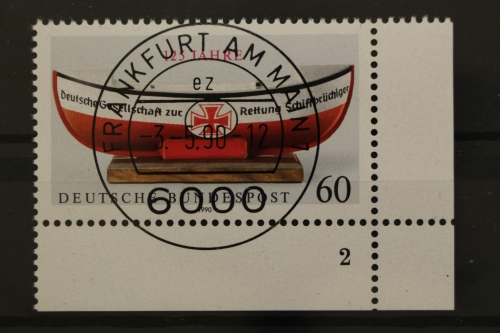 Deutschland (BRD), MiNr. 1465, Ecke re. unten, FN 2, EST