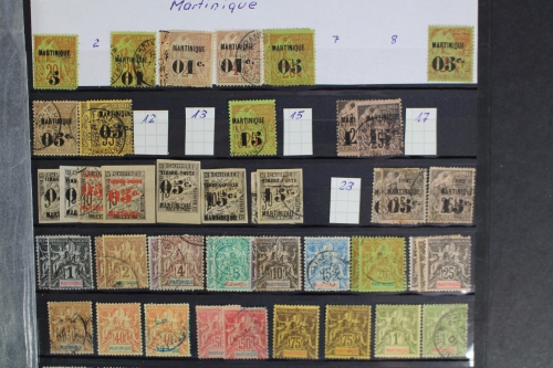 Martinique, Teilsammlung mit vielen besseren Ausgaben