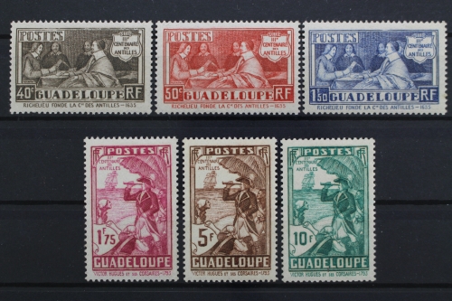 Guadeloupe, MiNr. 131-136, ungebraucht
