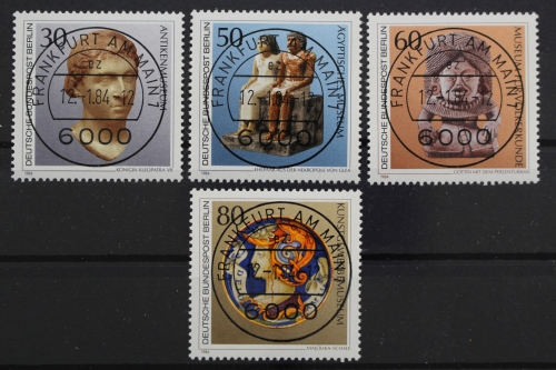 Berlin, MiNr. 708-711, zentrisch VS F/M, EST