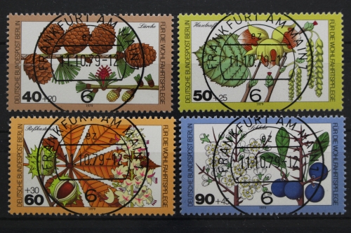 Berlin, MiNr. 607-610, zentrisch VS F/M, EST
