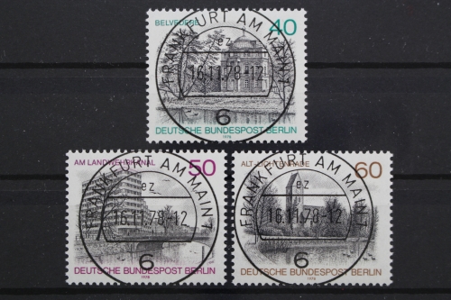 Berlin, MiNr. 578-580, zentrisch VS F/M, EST