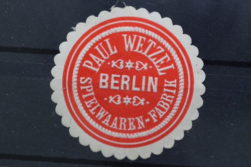 Berlin, Paul Wetzel, Spielwaaren Fabrik