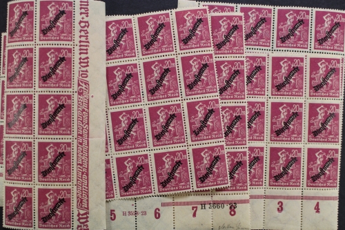 Deutsches Reich Dienst, MiNr. 75, 80 Marken, postfrisch