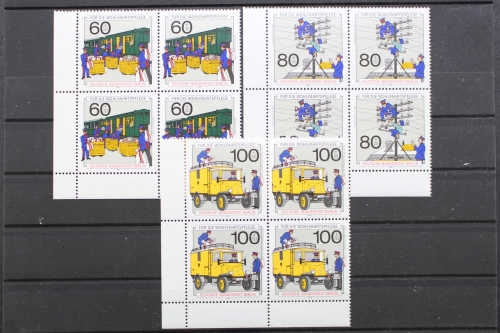 Berlin, MiNr. 876-878, Viererblock, Ecke links unten, postfrisch