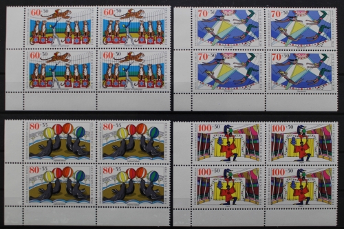 Berlin, MiNr. 838-841, Viererblock, Ecke links unten, postfrisch