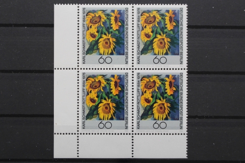 Berlin, MiNr. 728, Viererblock, Ecke links unten, postfrisch
