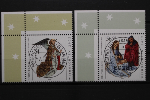 Deutschland (BRD), MiNr. 2285-2286, Ecke li. oben, zentr. VS F/M, EST