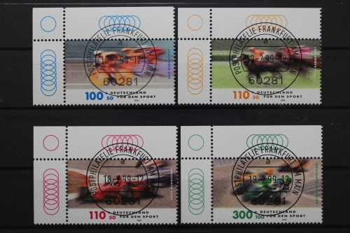 Deutschland (BRD), MiNr. 2031-2034, Ecke li. oben, zentr. VS F/M, EST