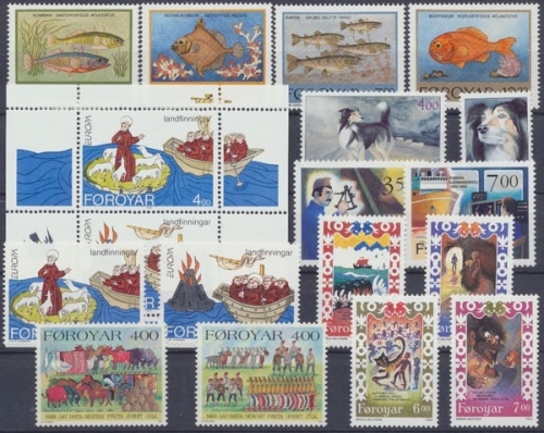 Färöer, MiNr. 256-271, Jahrgang 1994, postfrisch