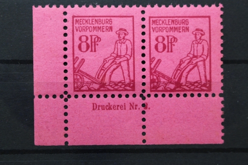 SBZ, MiNr. 11, waag. Paar, Ecke li. unten, DZ, ungebraucht