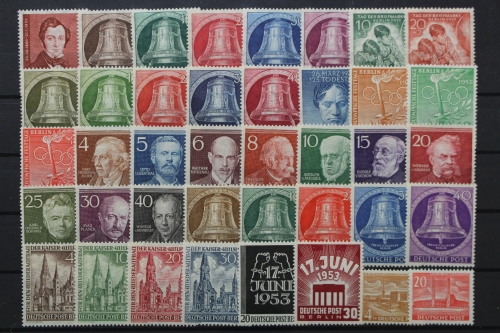 Berlin, MiNr. 74-113, Jahrgang 1951-1953, postfrisch