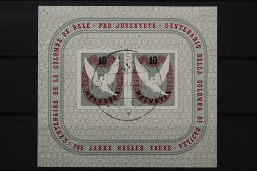Schweiz, MiNr. Block 12, gestempelt