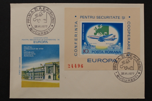 Rumänien, MiNr. Block 144, FDC