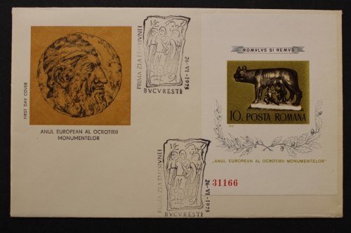 Rumänien, MiNr. Block 122, FDC