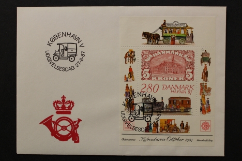 Dänemark, MiNr. Block 7, FDC