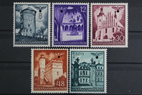 Generalgouvernement, MiNr. 66-70, postfrisch