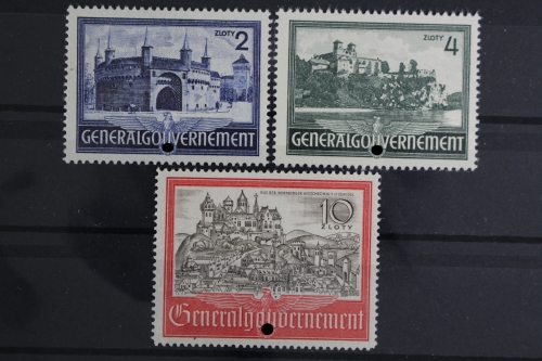 Generalgouvernement, MiNr. 63-65, postfrisch