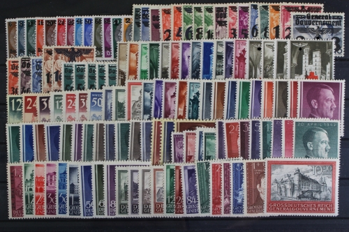 Generalgouvernement 1939-1944 incl. Dienst- und Zustellmarken, postfrisch