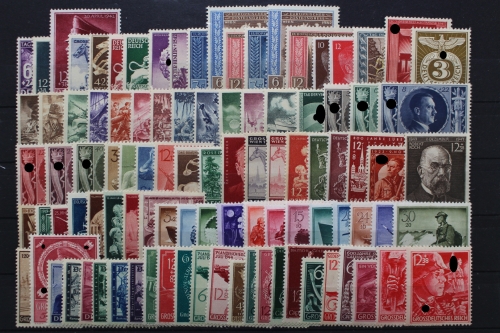 Deutsches Reich, MiNr. 811-910, Jahrgänge 1942-1945, postfrisch
