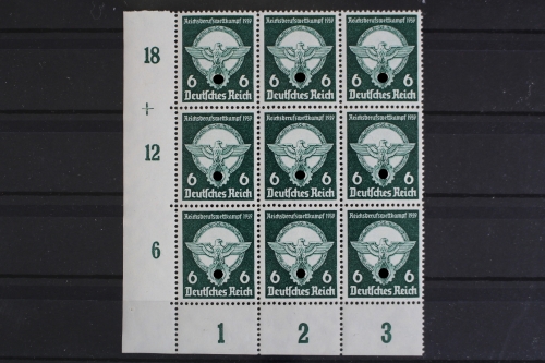 Deutsches Reich, MiNr. 689, 9er Block, Ecke li. unten, Passerkreuz, postfrisch