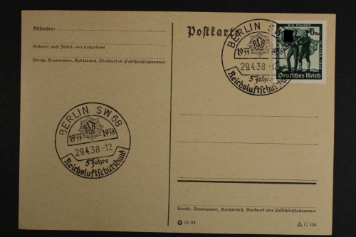 Berlin SW 68, 5 Jahre Reichsluftschutzbund, SST 29.4.38