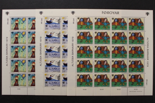 Färöer, MiNr. 45-47, Bögen, postfrisch