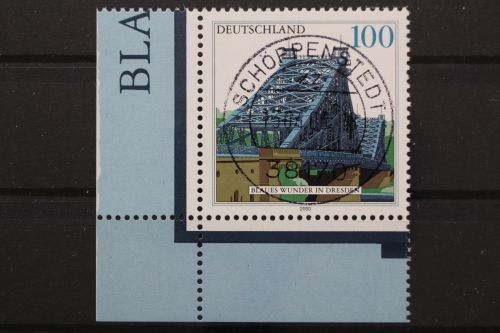 Deutschland (BRD), MiNr. 2109, Ecke li. unten, zentrischer Stempel, EST