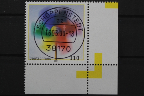 Deutschland (BRD), MiNr. 2106, Ecke re. unten, zentrischer Stempel, EST